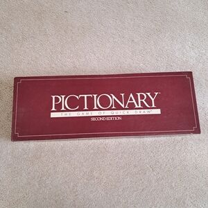 Vintage Pictionary 2nd Edition Game Quick Drawing Charades 1987 Complete